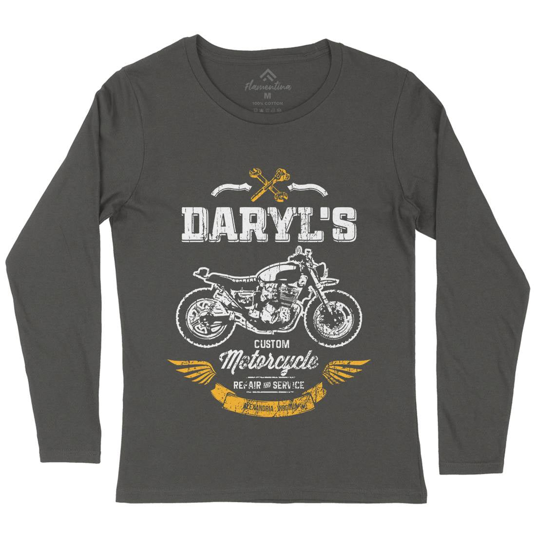 Daryls Custom Womens Long Sleeve T-Shirt Motorcycles D229