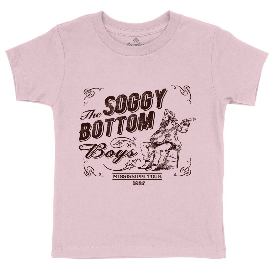 Soggy Bottom Boys Kids Organic Crew Neck T-Shirt Music D230