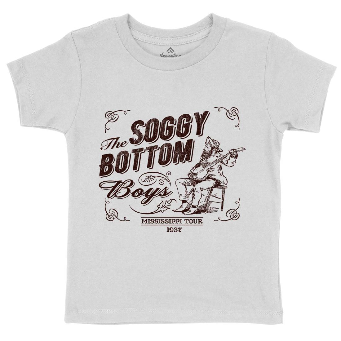 Soggy Bottom Boys Kids Organic Crew Neck T-Shirt Music D230