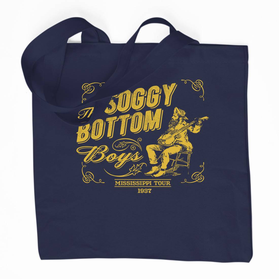 Soggy Bottom Boys Organic Premium Cotton Tote Bag Music D230