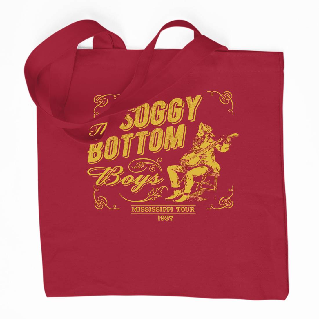 Soggy Bottom Boys Organic Premium Cotton Tote Bag Music D230