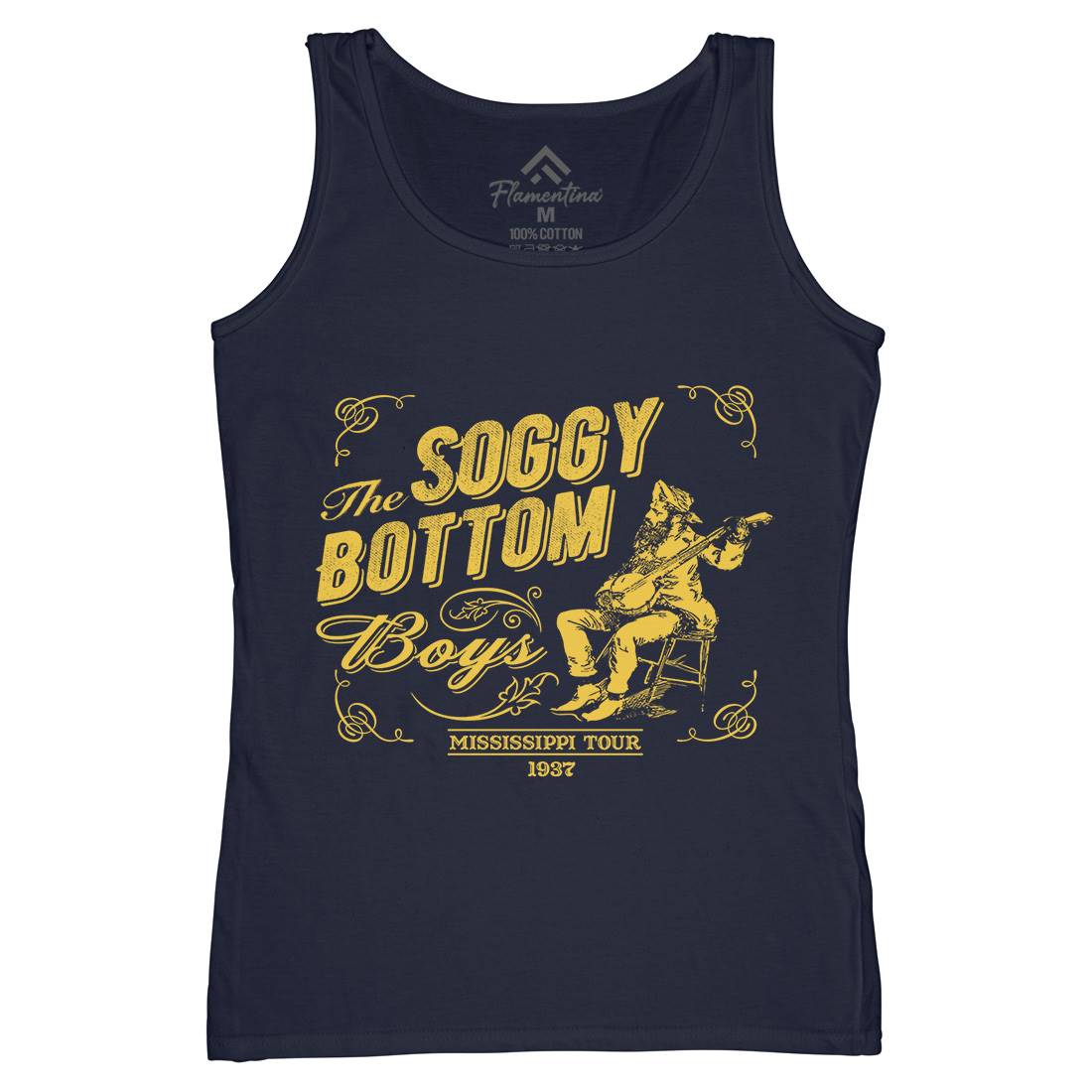 Soggy Bottom Boys Womens Organic Tank Top Vest Music D230