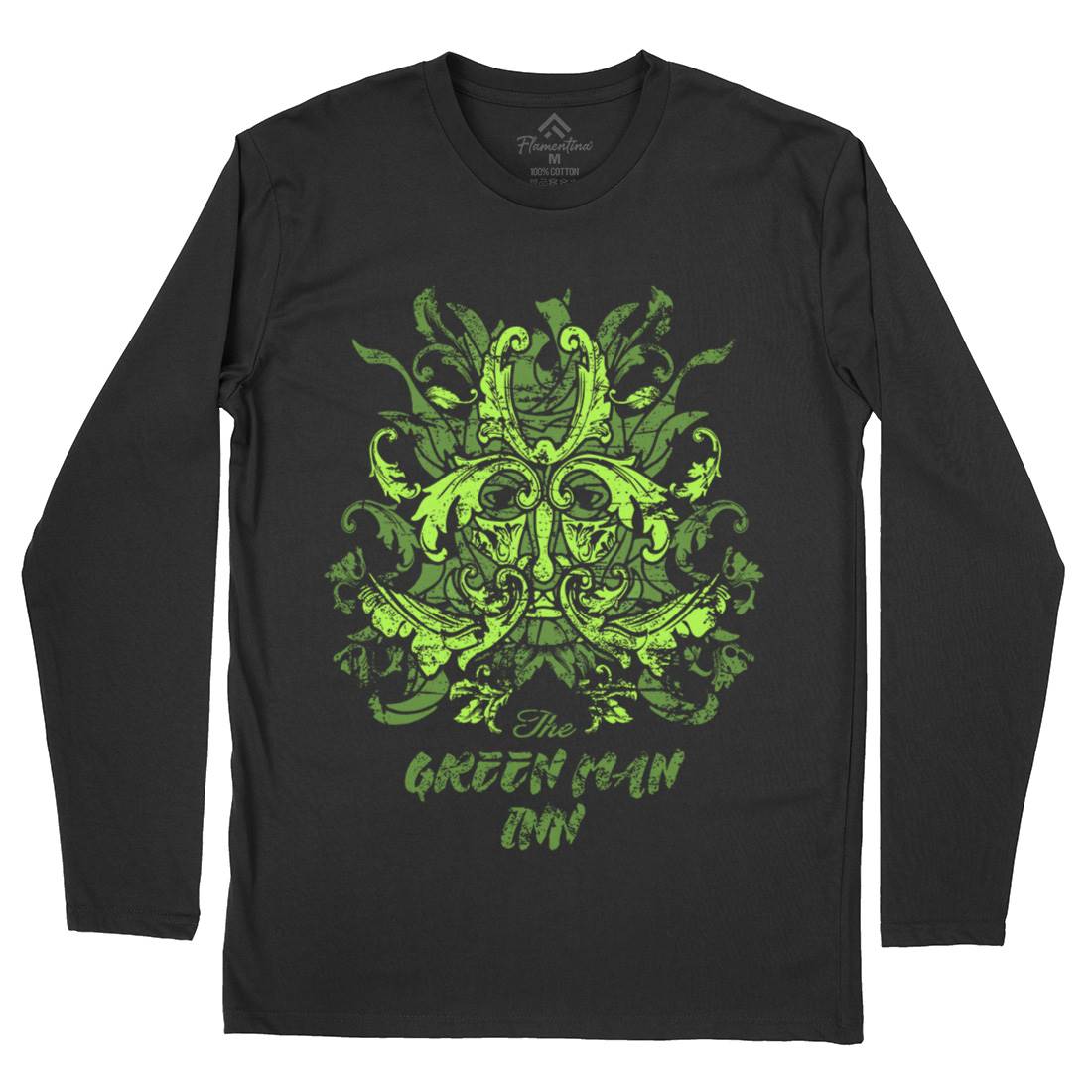 Green Man Inn Mens Long Sleeve T-Shirt Horror D231