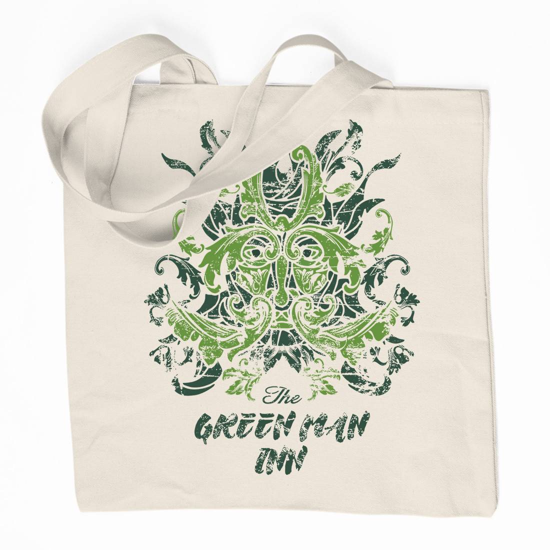 Green Man Inn Organic Premium Cotton Tote Bag Horror D231