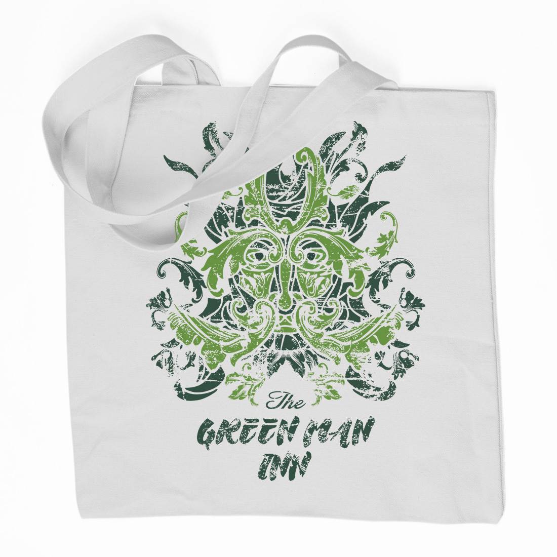 Green Man Inn Organic Premium Cotton Tote Bag Horror D231