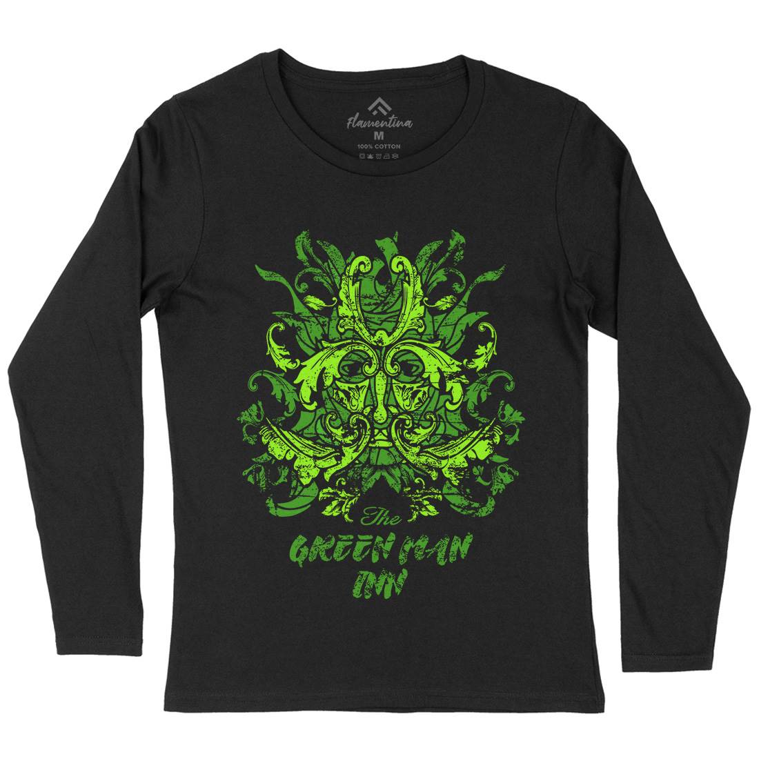 Green Man Inn Womens Long Sleeve T-Shirt Horror D231