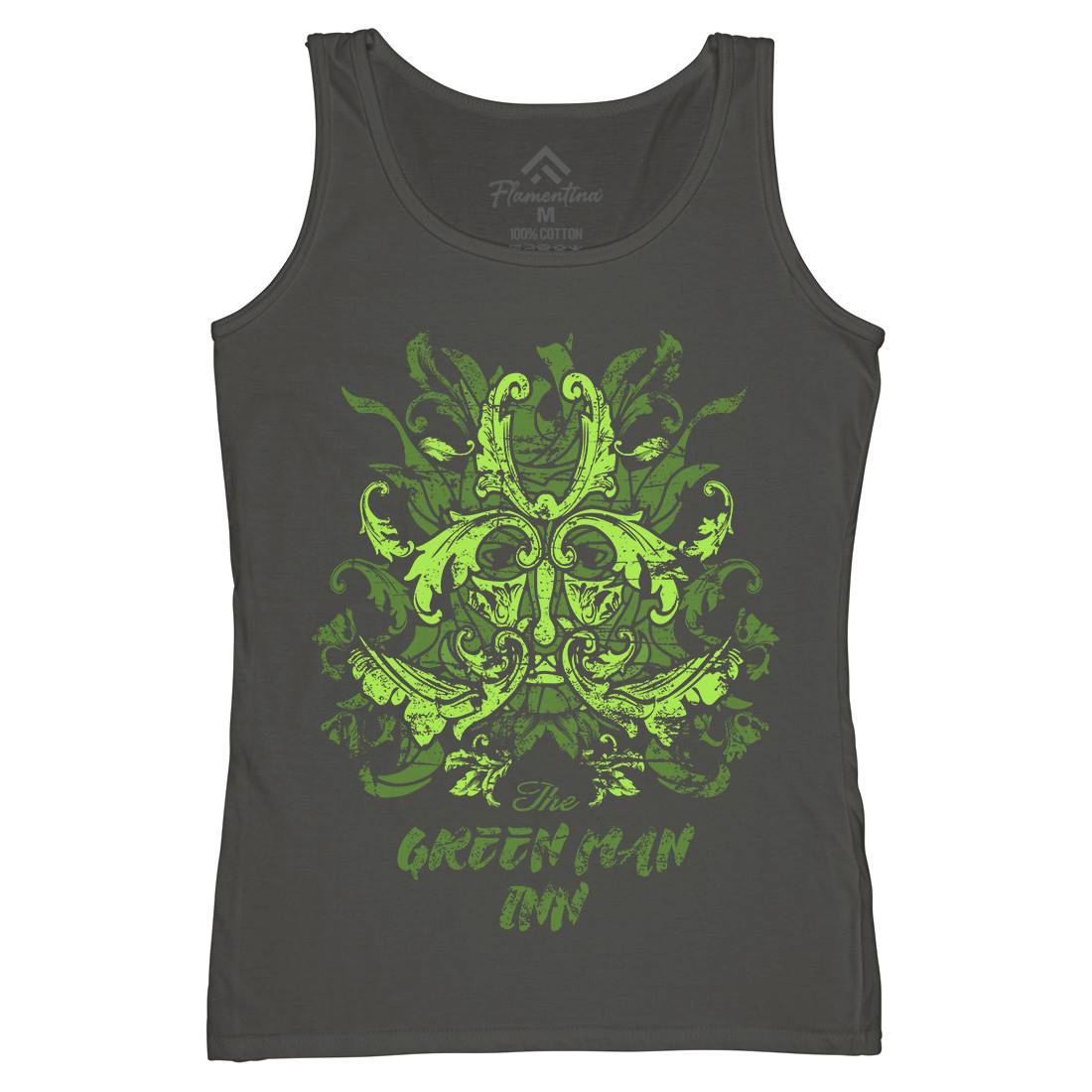 Green Man Inn Womens Organic Tank Top Vest Horror D231