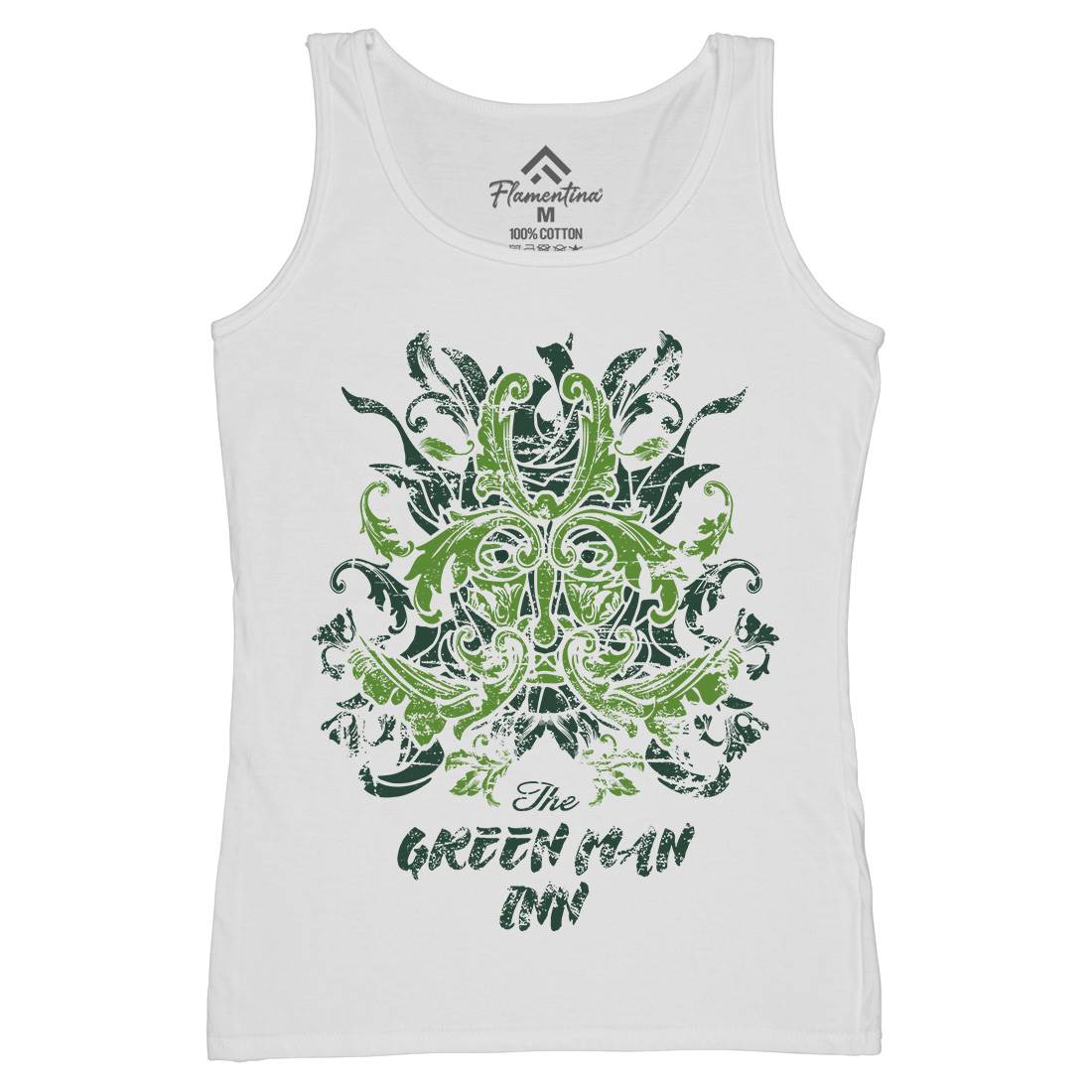 Green Man Inn Womens Organic Tank Top Vest Horror D231