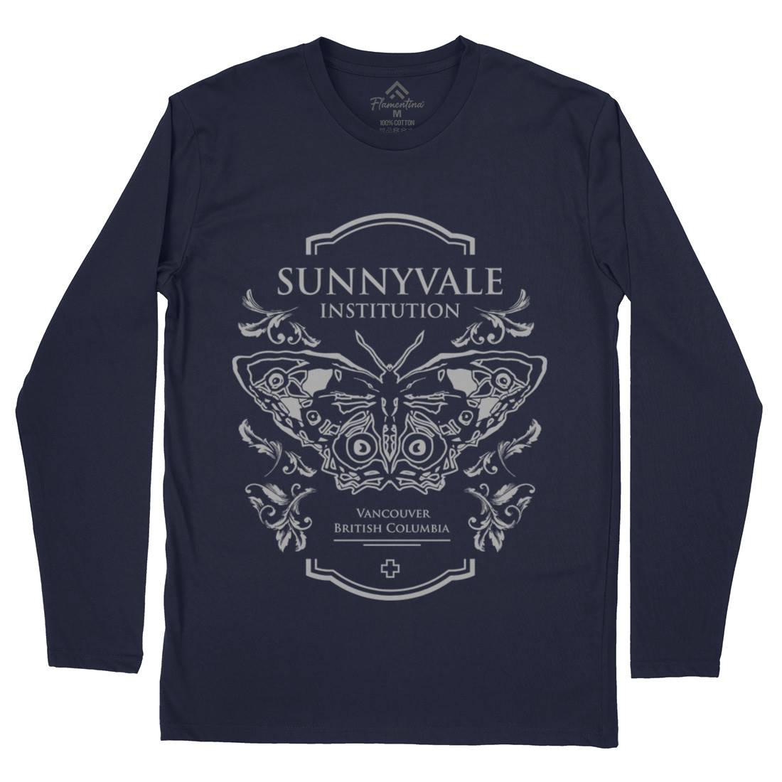 Sunnyvale Institution Mens Long Sleeve T-Shirt Space D232
