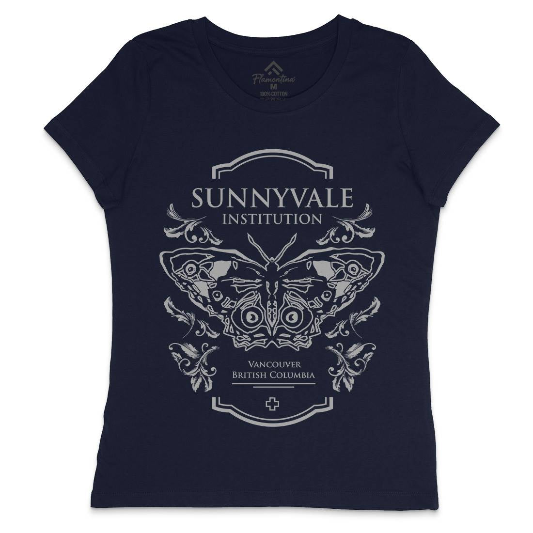 Sunnyvale Institution Womens Crew Neck T-Shirt Space D232