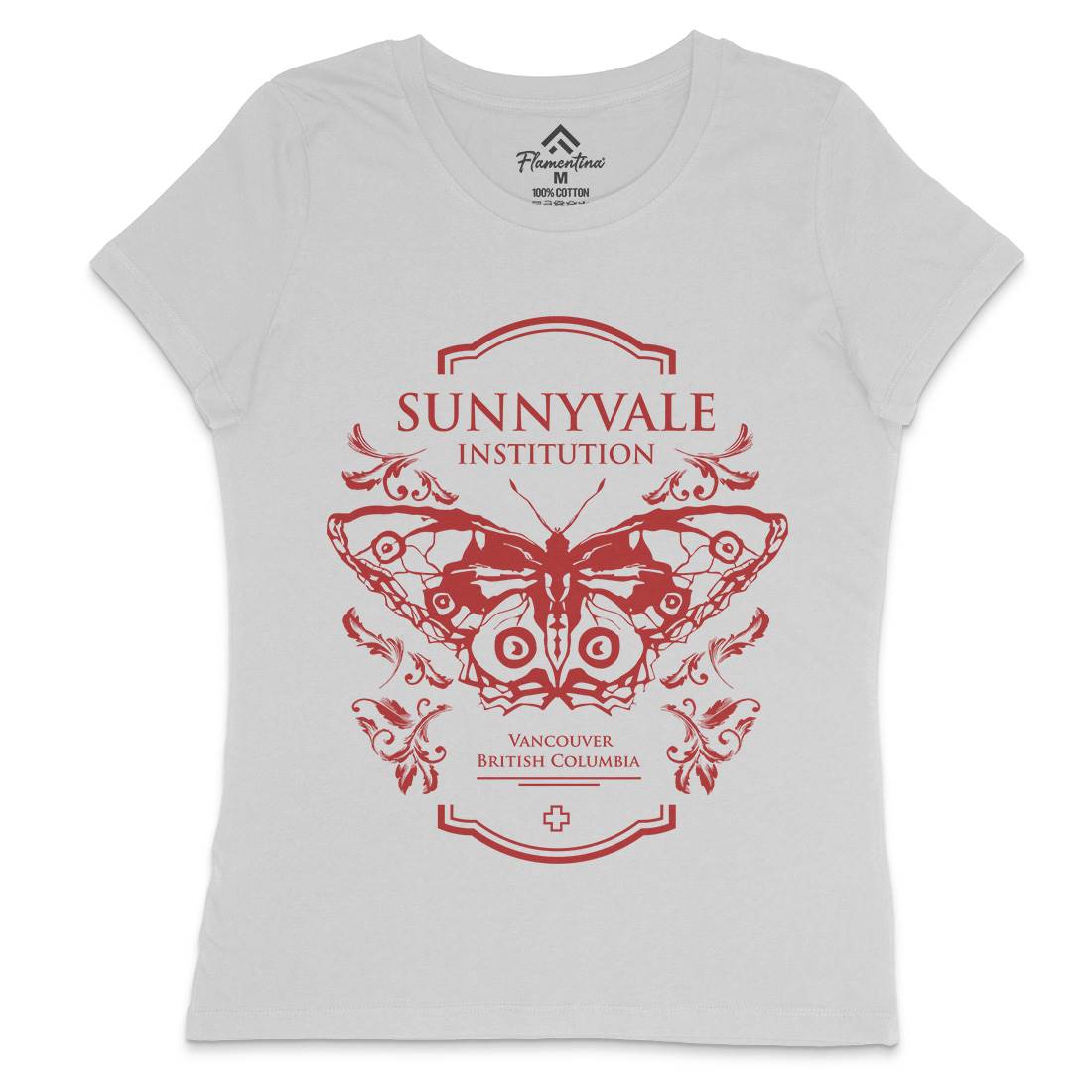 Sunnyvale Institution Womens Crew Neck T-Shirt Space D232