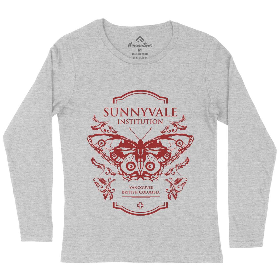 Sunnyvale Institution Womens Long Sleeve T-Shirt Space D232