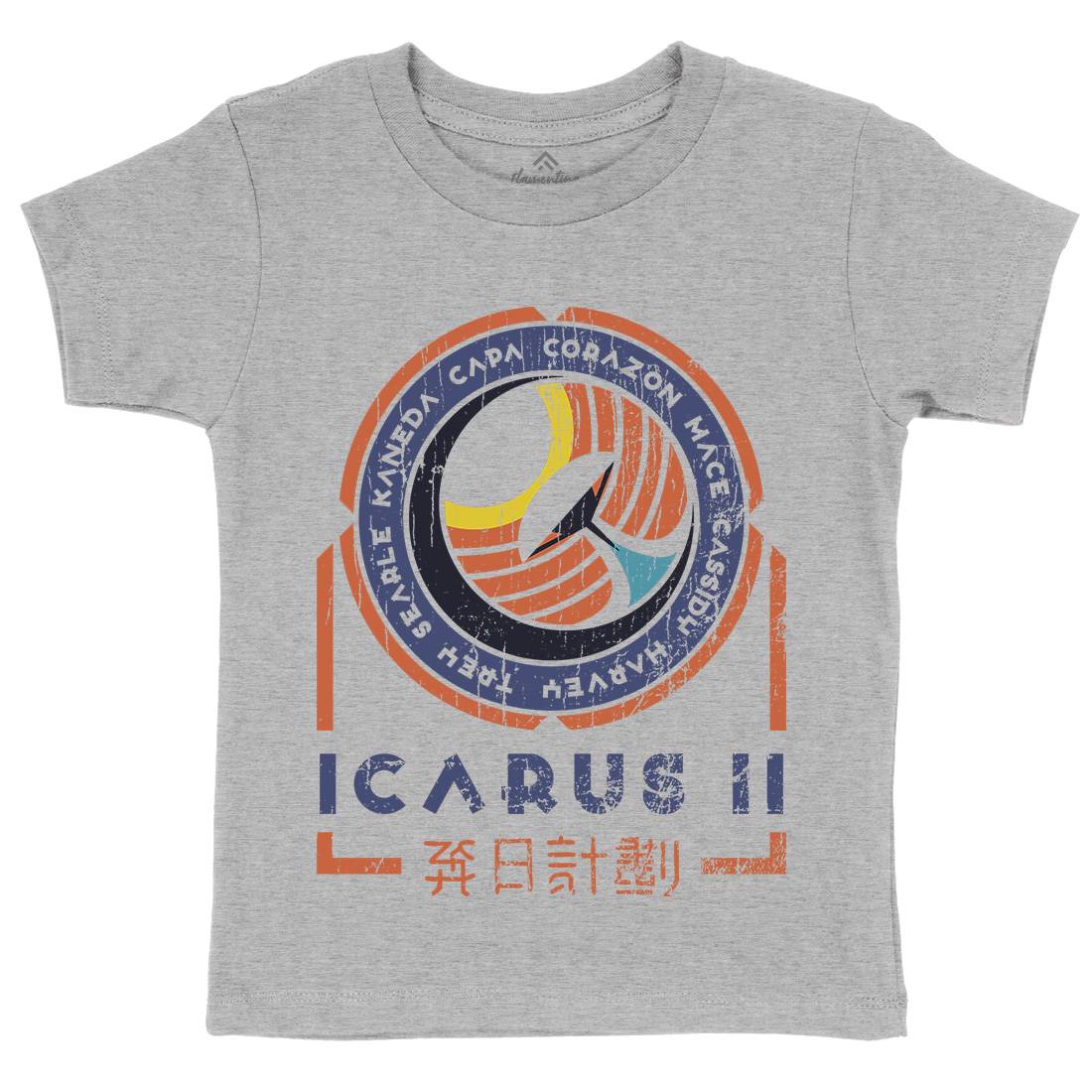 Icarus Ii Kids Organic Crew Neck T-Shirt Space D233