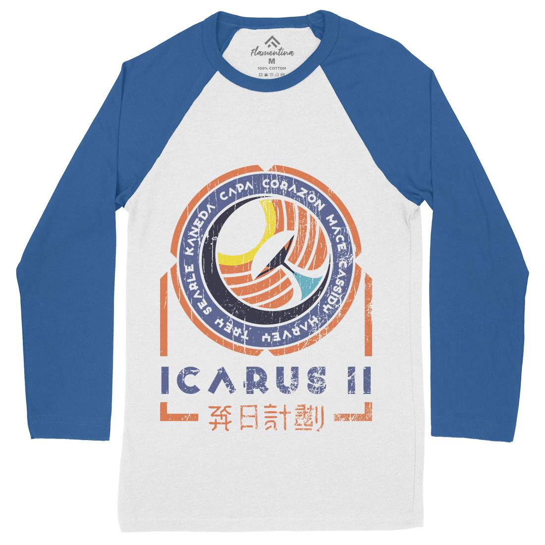 Icarus Ii Mens Long Sleeve Baseball T-Shirt Space D233