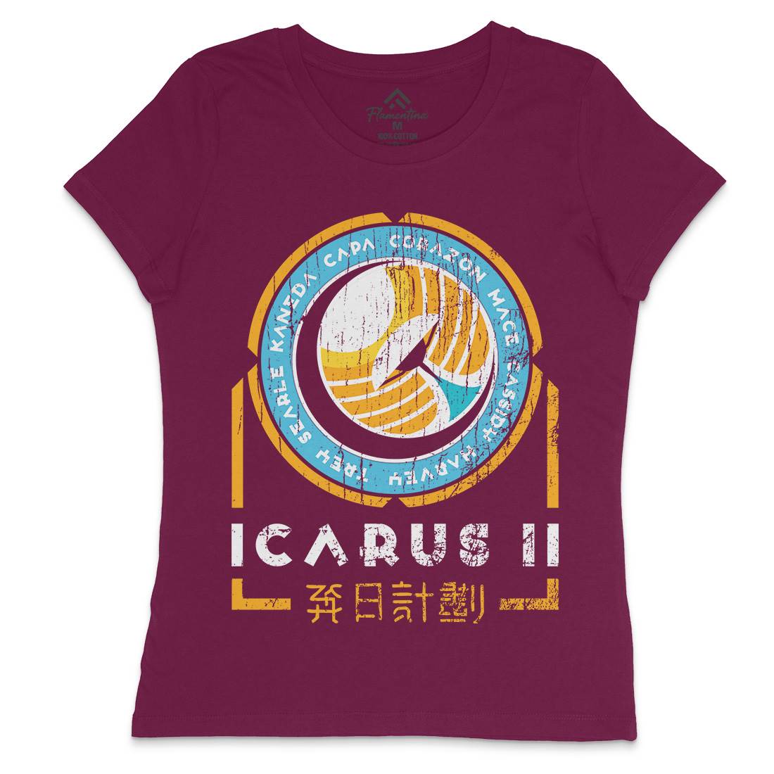 Icarus Ii Womens Crew Neck T-Shirt Space D233