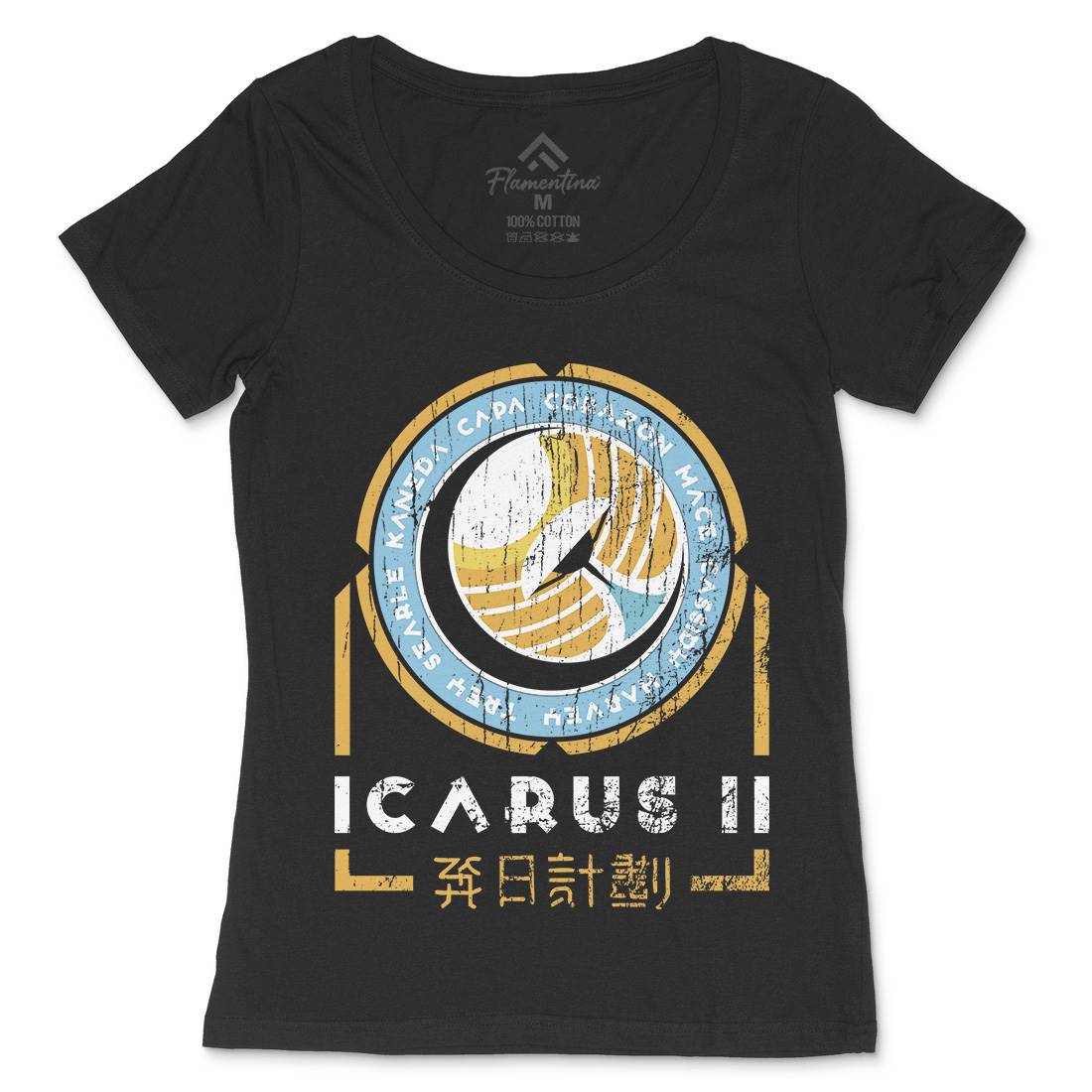 Icarus Ii Womens Scoop Neck T-Shirt Space D233