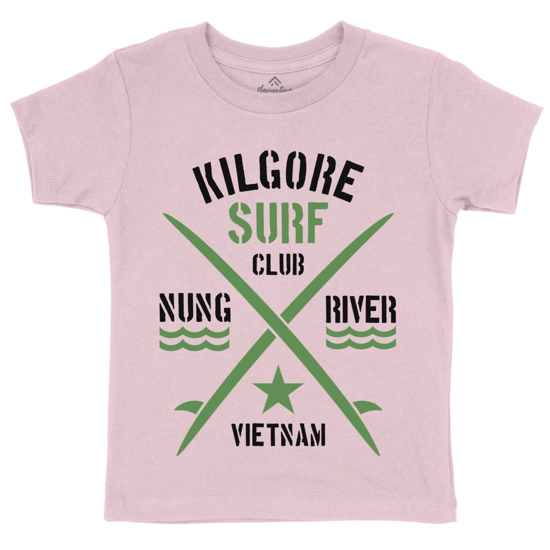 Kilgore Club Kids Crew Neck T-Shirt Surf D234