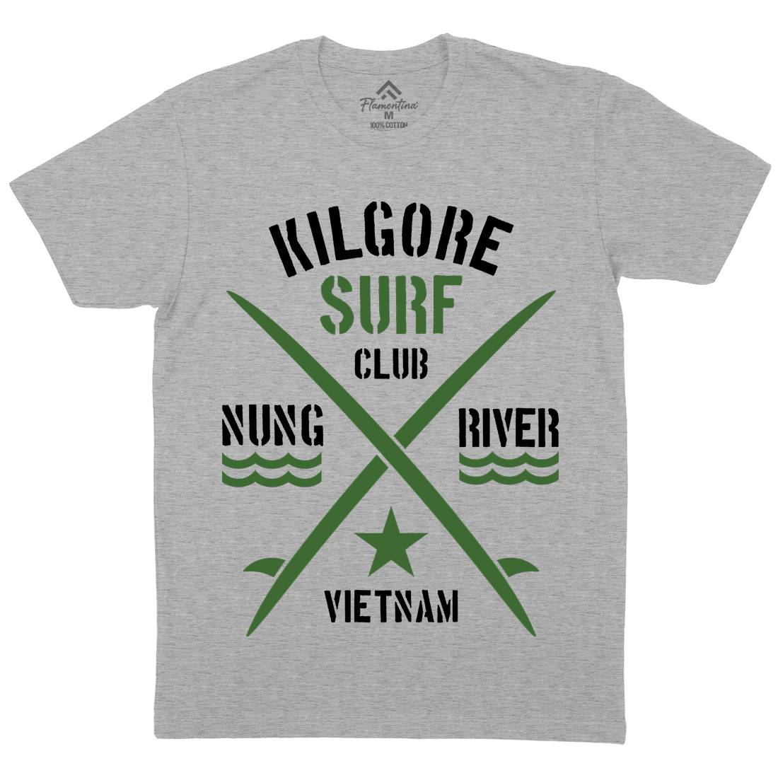 Kilgore Club Mens Crew Neck T-Shirt Surf D234