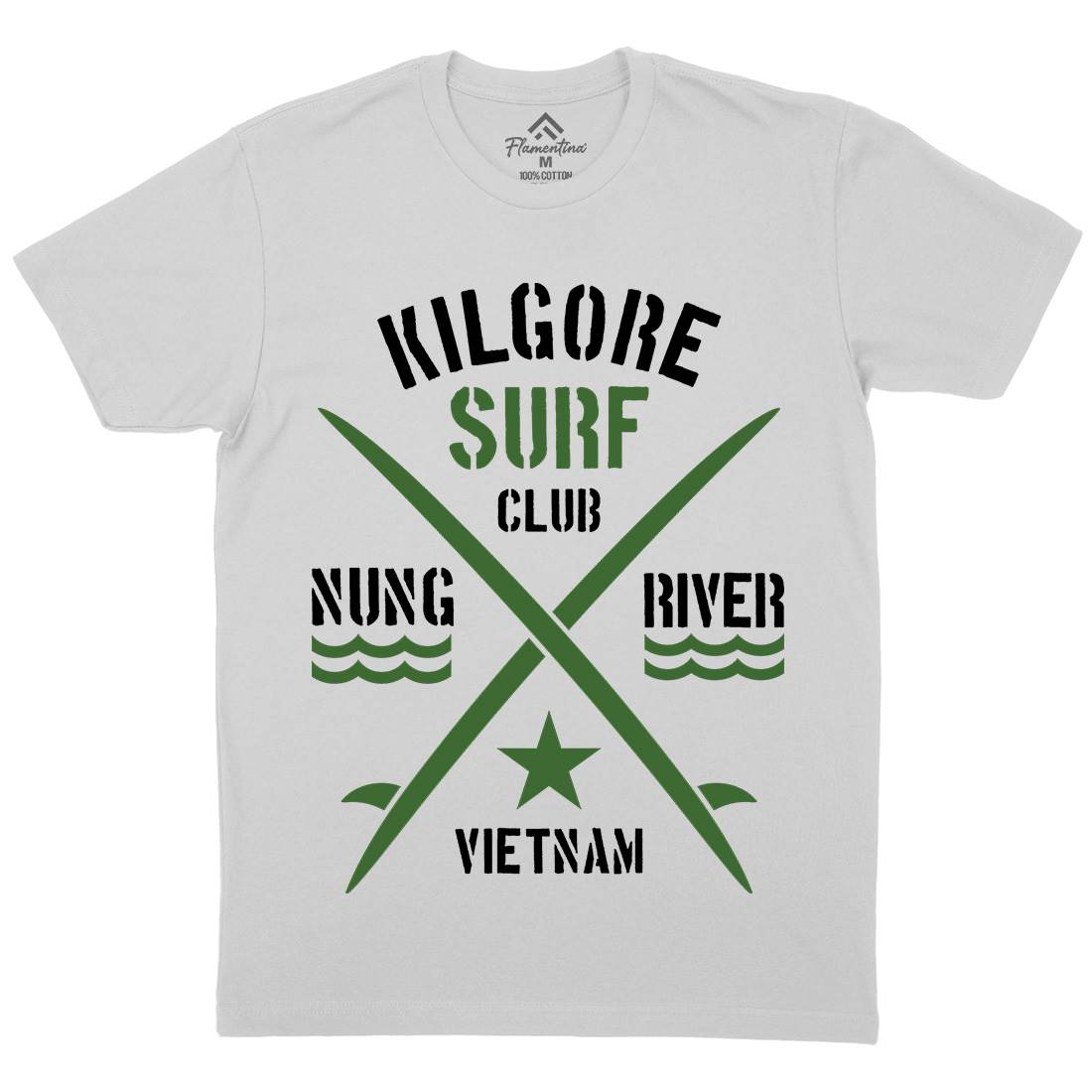 Kilgore Club Mens Crew Neck T-Shirt Surf D234