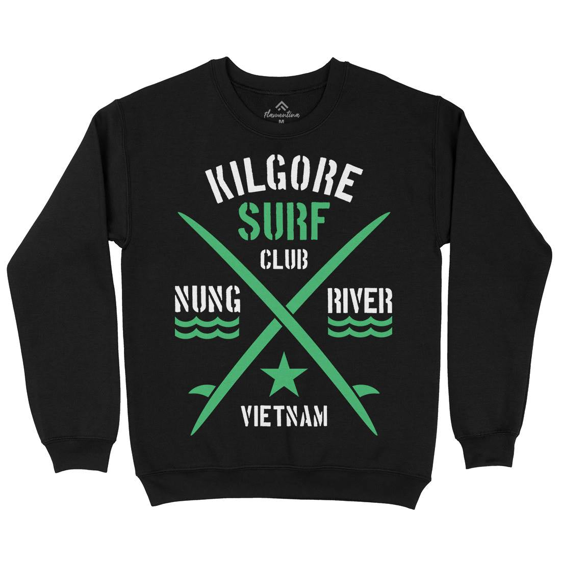 Kilgore Club Mens Crew Neck Sweatshirt Surf D234
