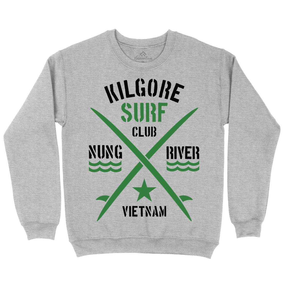 Kilgore Club Mens Crew Neck Sweatshirt Surf D234