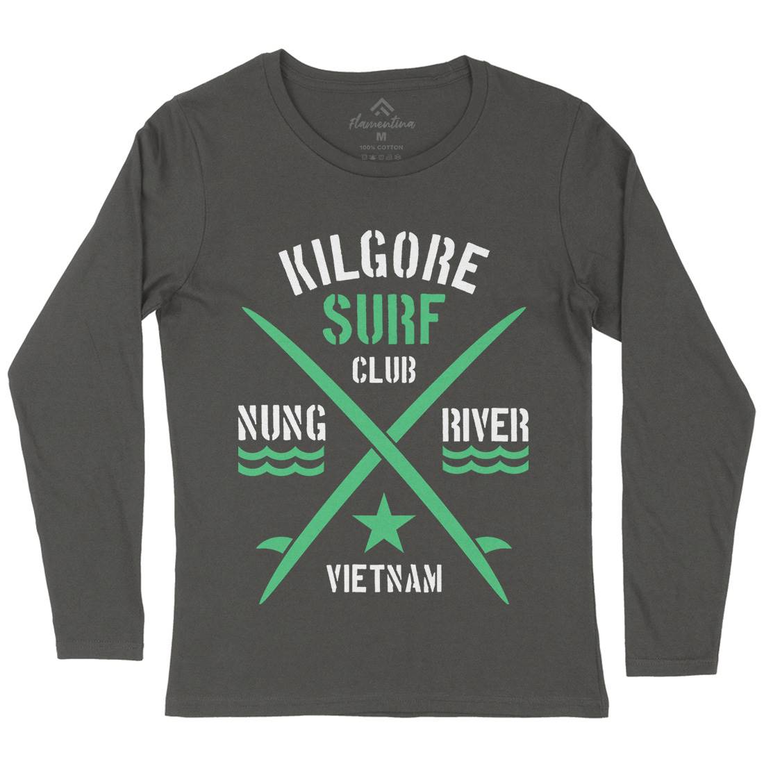Kilgore Club Womens Long Sleeve T-Shirt Surf D234