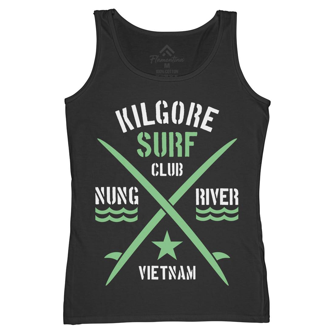 Kilgore Club Womens Organic Tank Top Vest Surf D234