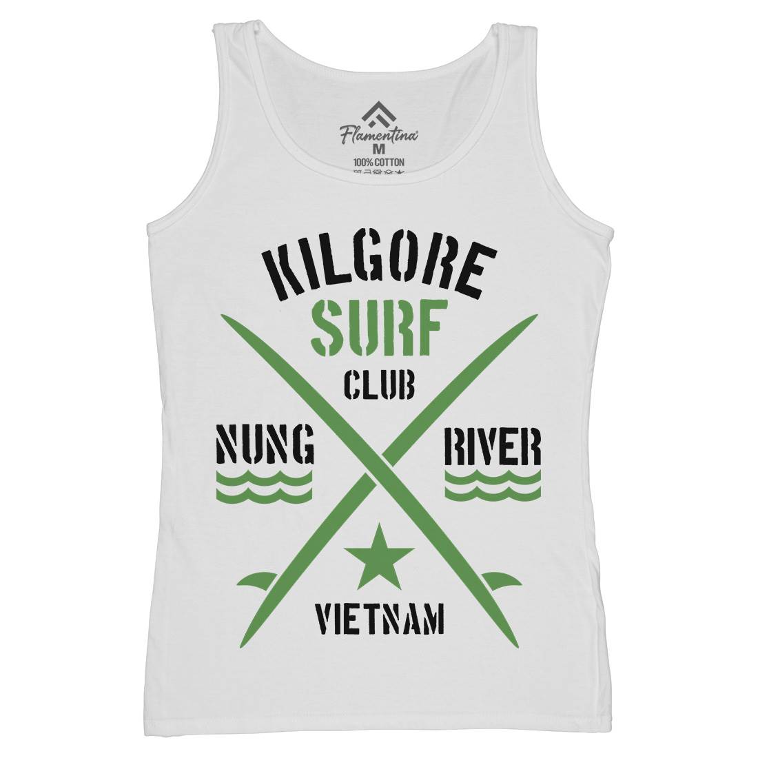 Kilgore Club Womens Organic Tank Top Vest Surf D234