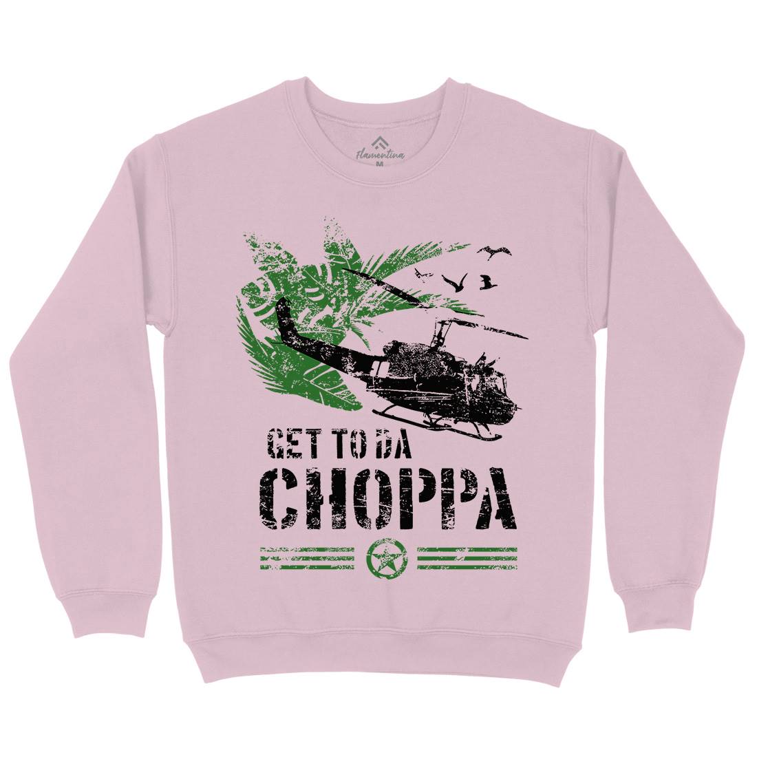 Get To The Chopper Kids Crew Neck Sweatshirt Army D235