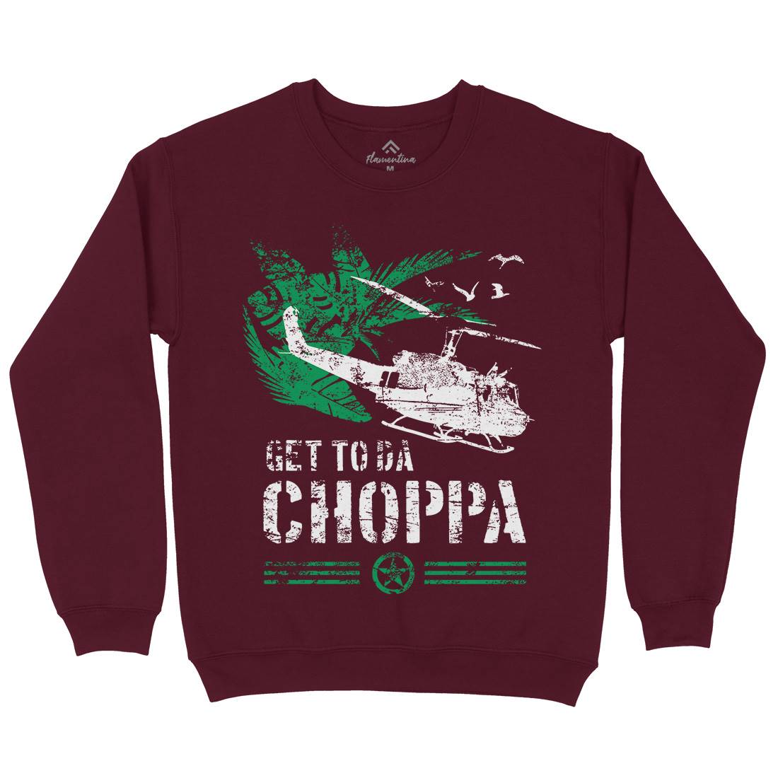 Get To The Chopper Kids Crew Neck Sweatshirt Army D235