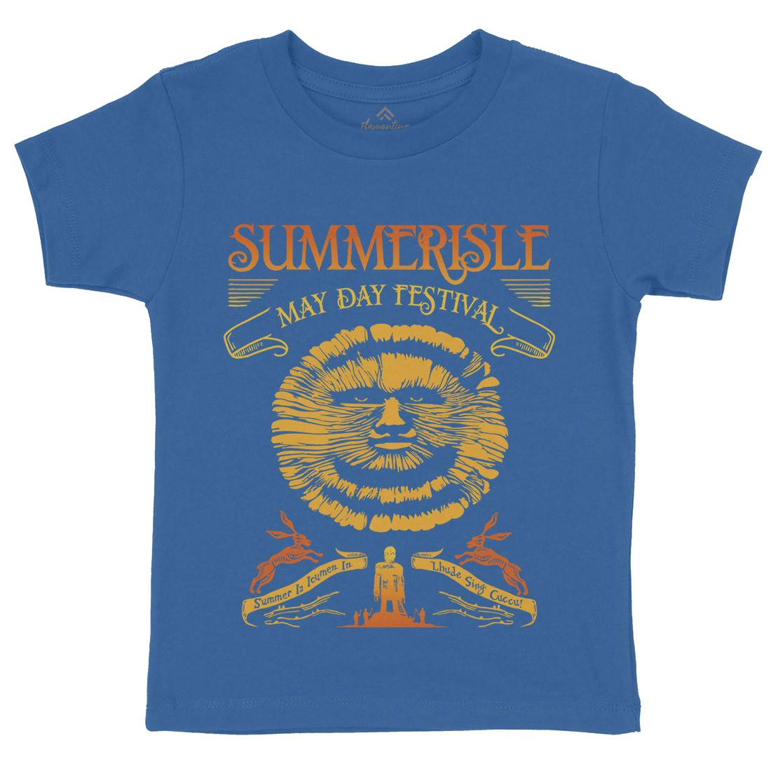 Summerisle Festival Kids Organic Crew Neck T-Shirt Horror D236