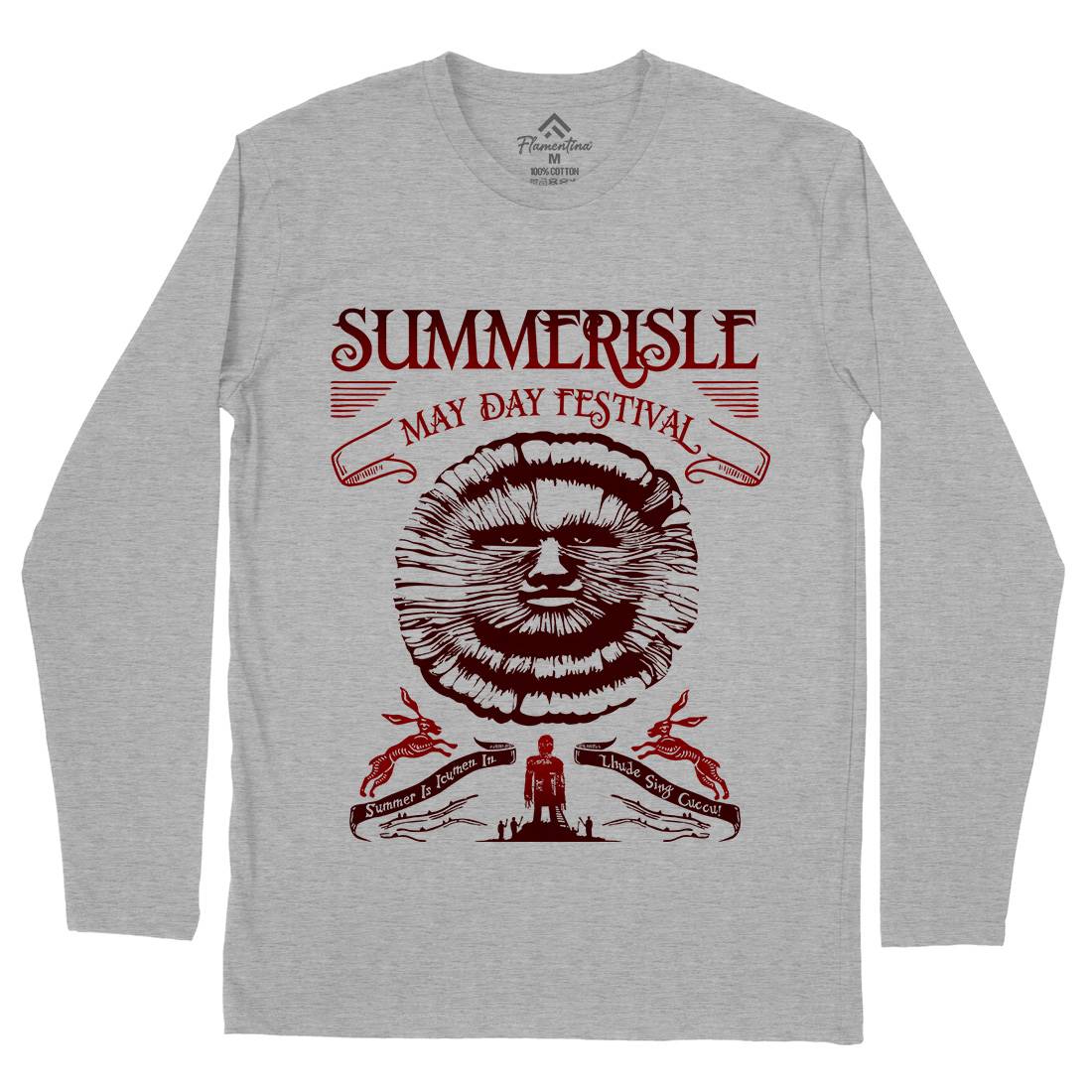 Summerisle Festival Mens Long Sleeve T-Shirt Horror D236