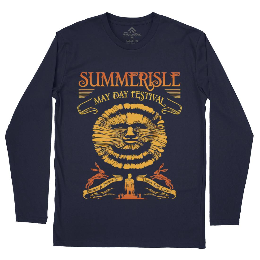Summerisle Festival Mens Long Sleeve T-Shirt Horror D236