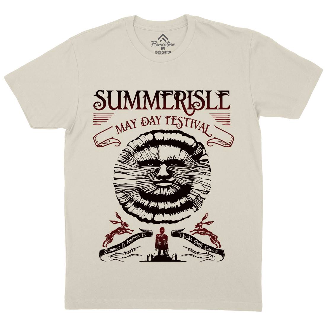 Summerisle Festival Mens Organic Crew Neck T-Shirt Horror D236