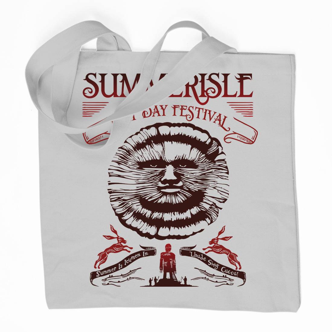 Summerisle Festival Organic Premium Cotton Tote Bag Horror D236