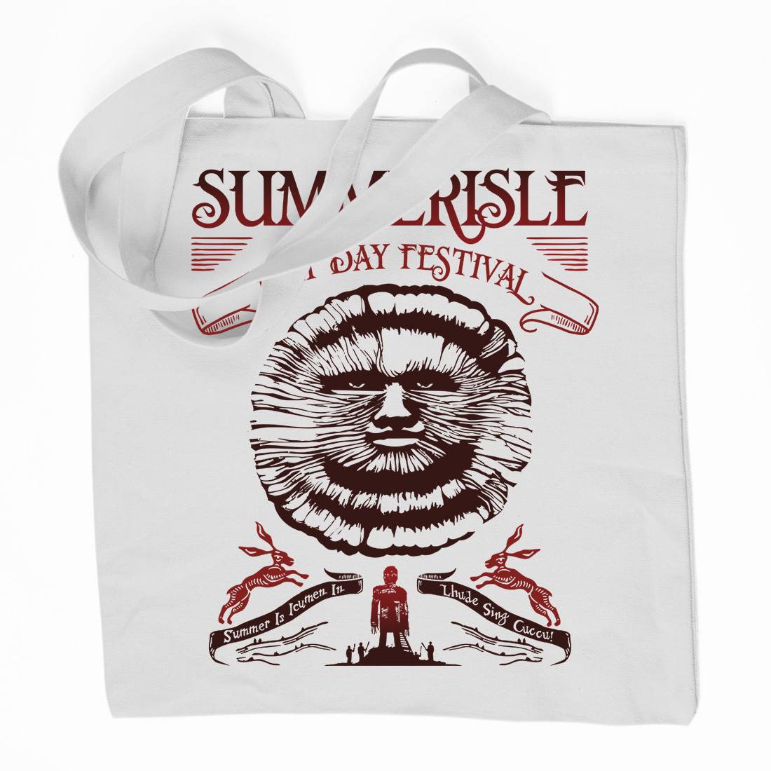 Summerisle Festival Organic Premium Cotton Tote Bag Horror D236