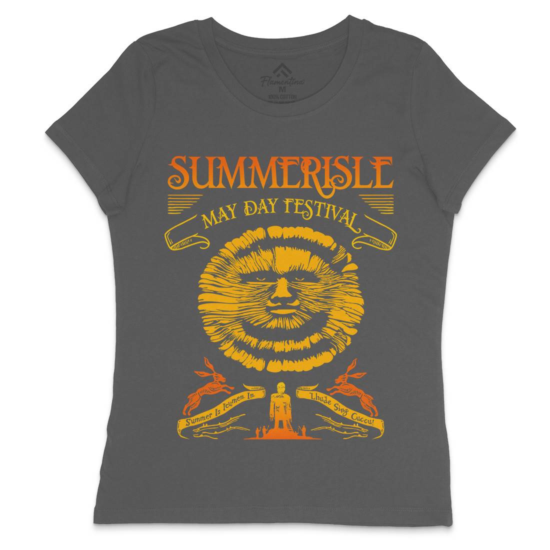 Summerisle Festival Womens Crew Neck T-Shirt Horror D236