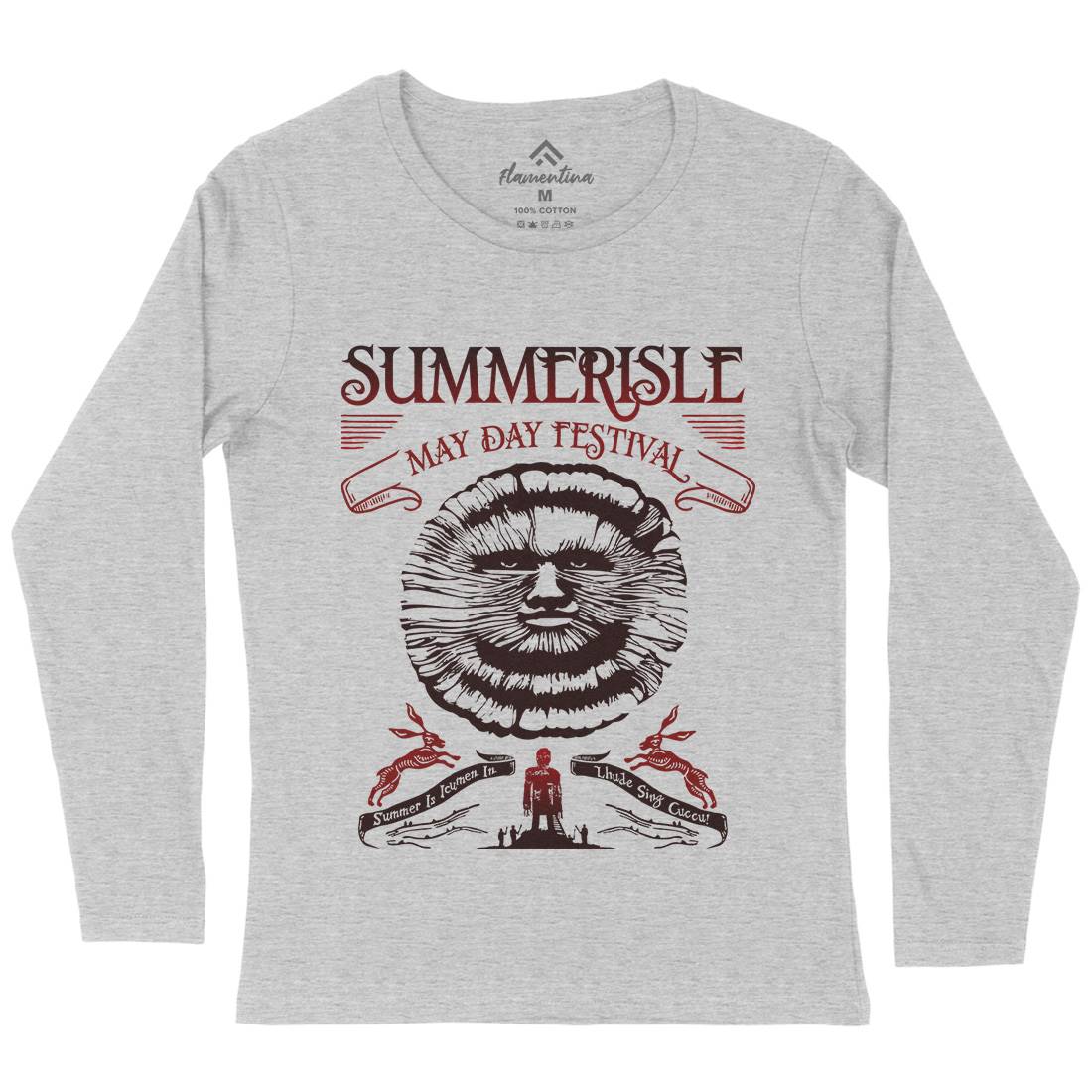 Summerisle Festival Womens Long Sleeve T-Shirt Horror D236