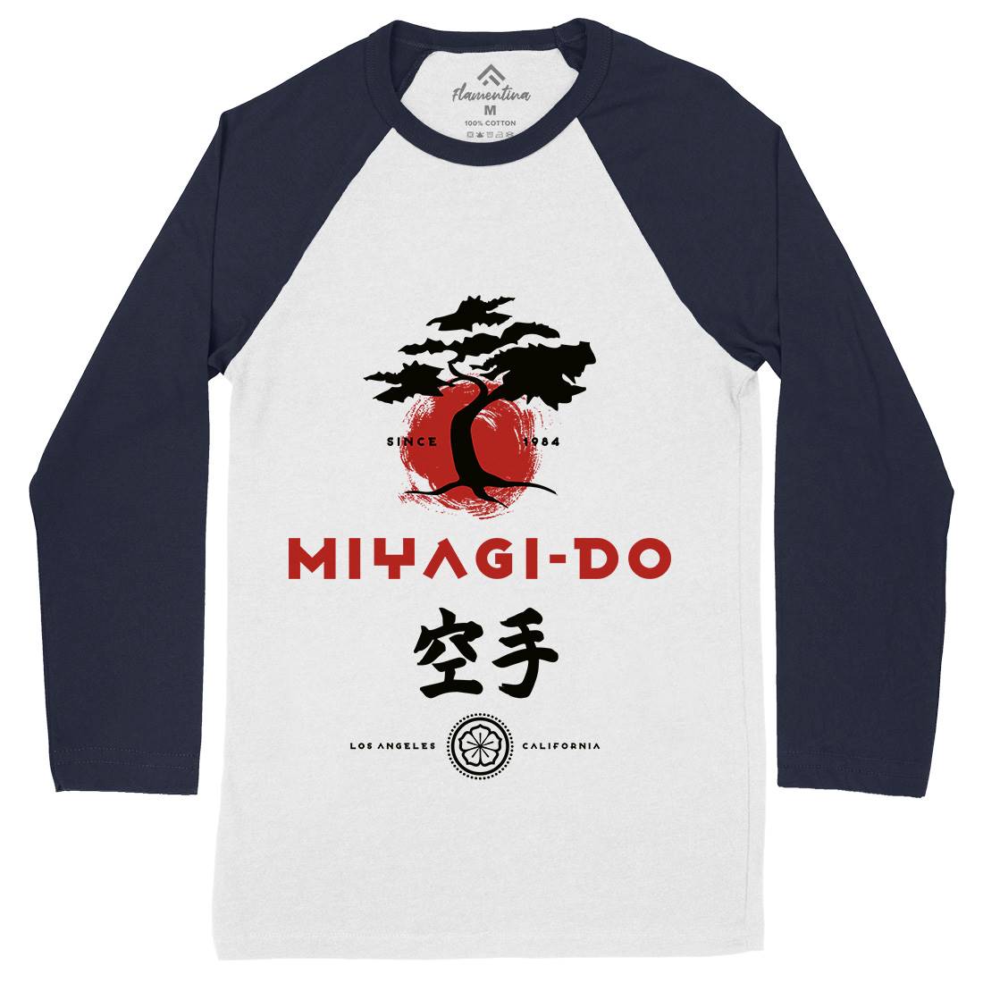 Miyagi Do Karate Mens Long Sleeve Baseball T-Shirt Sport D237