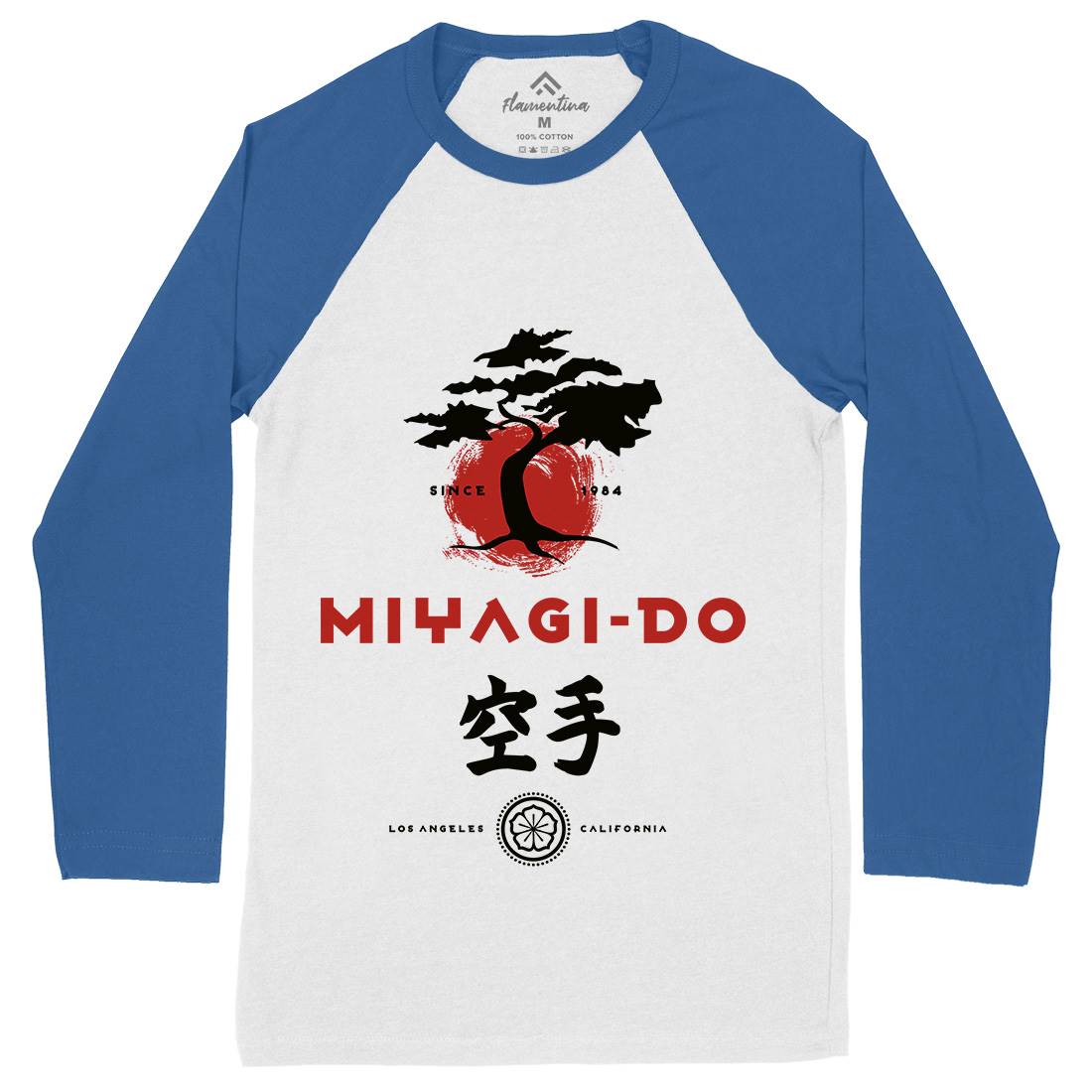 Miyagi Do Karate Mens Long Sleeve Baseball T-Shirt Sport D237