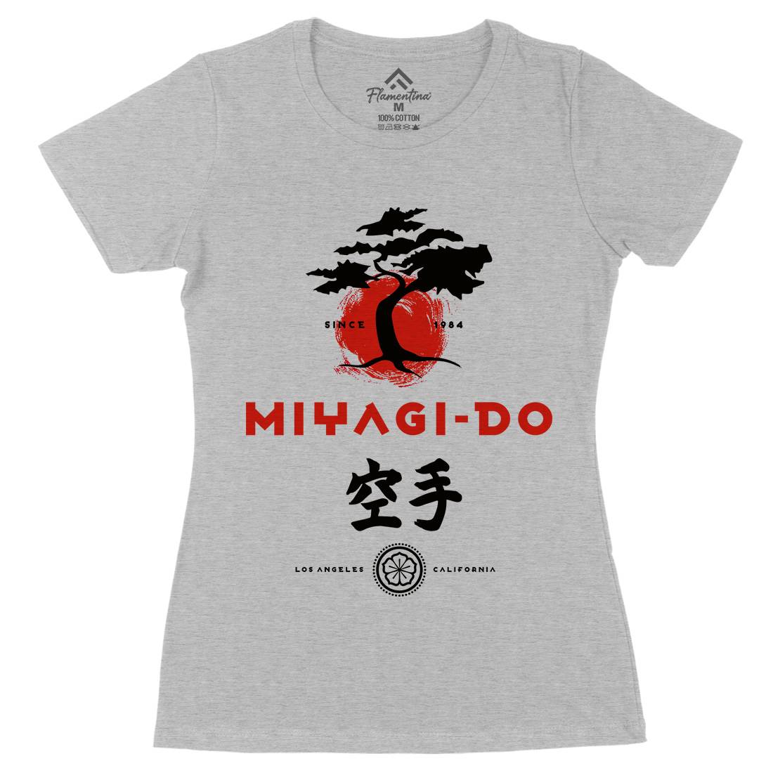 Miyagi Do Karate Womens Organic Crew Neck T-Shirt Sport D237