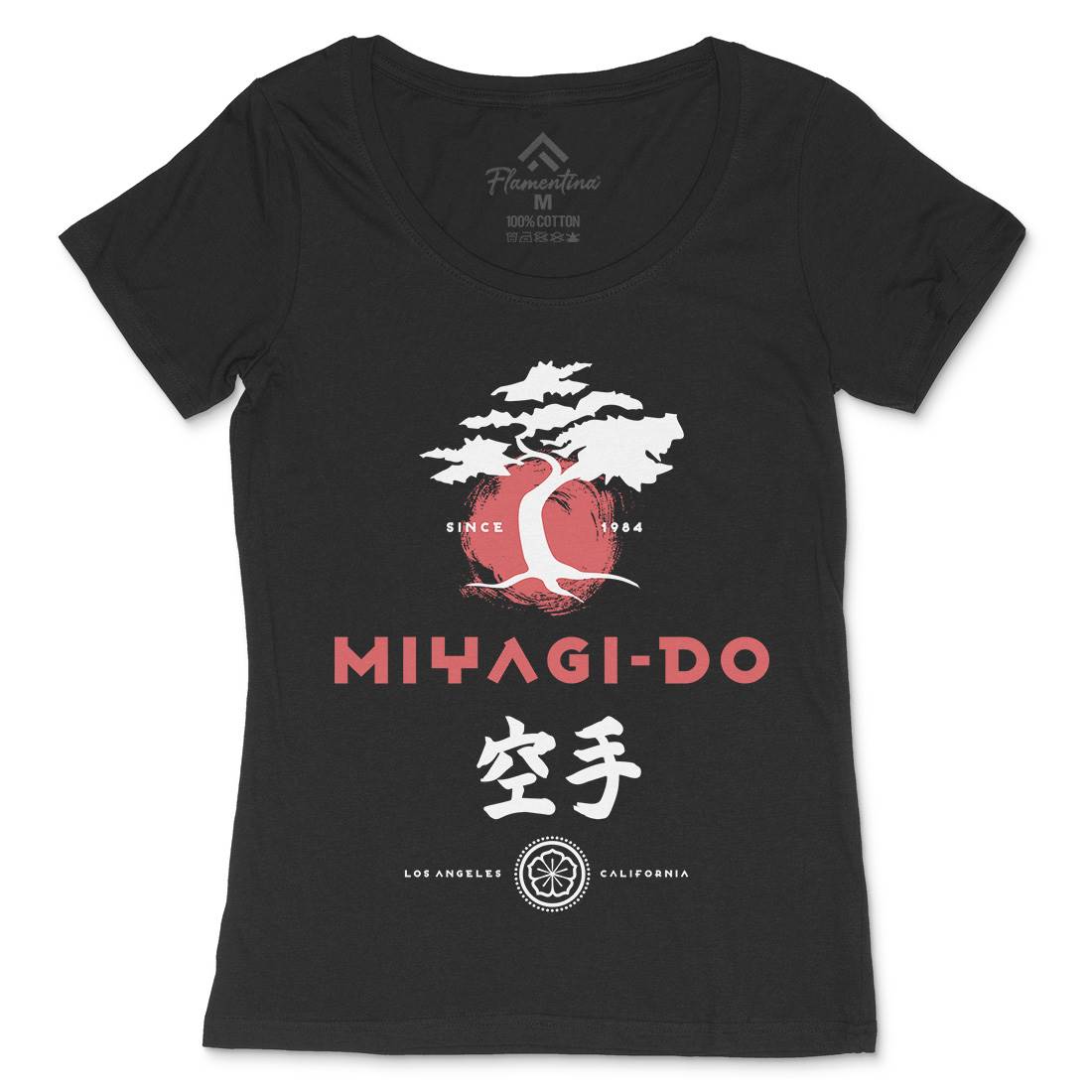 Miyagi Do Karate Womens Scoop Neck T-Shirt Sport D237