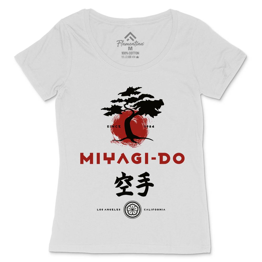 Miyagi Do Karate Womens Scoop Neck T-Shirt Sport D237