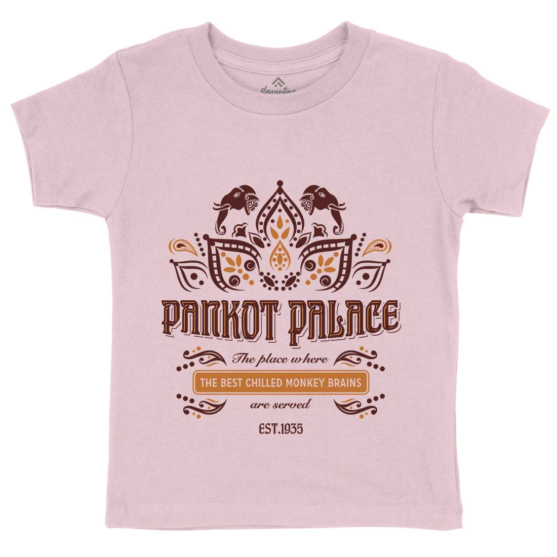 Pankot Palace Kids Organic Crew Neck T-Shirt Retro D238