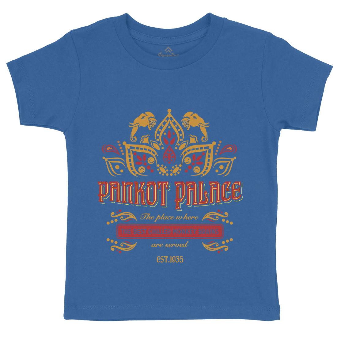 Pankot Palace Kids Organic Crew Neck T-Shirt Retro D238
