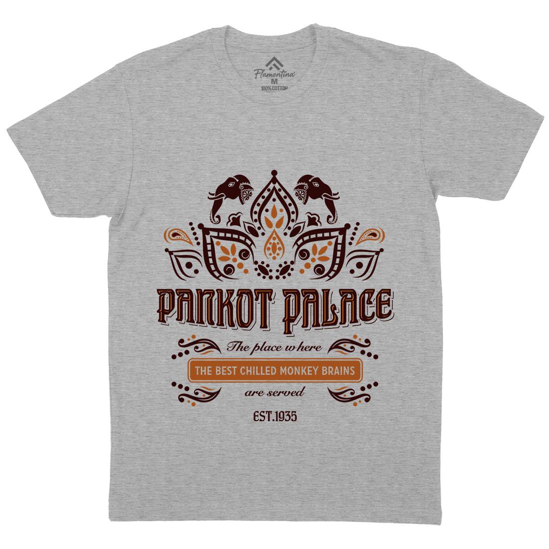 Pankot Palace Mens Crew Neck T-Shirt Retro D238