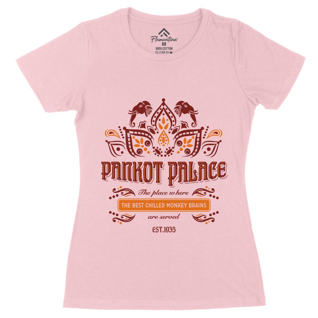 Pankot Palace Womens Organic Crew Neck T-Shirt Retro D238