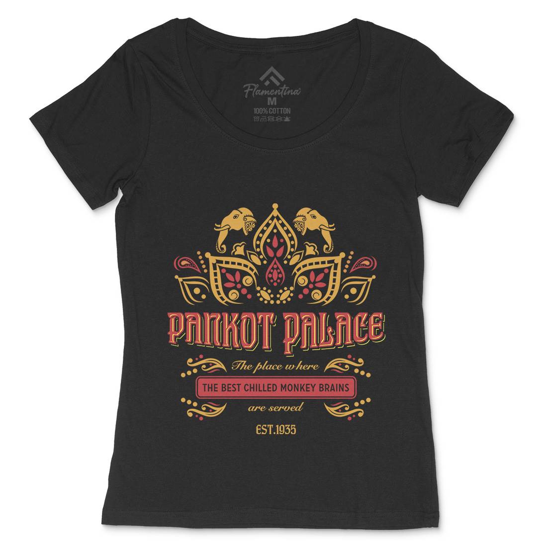 Pankot Palace Womens Scoop Neck T-Shirt Retro D238