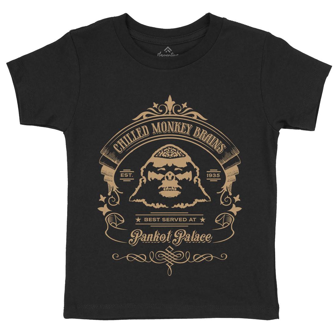 Chilled Monkey Brains Kids Crew Neck T-Shirt Food D239