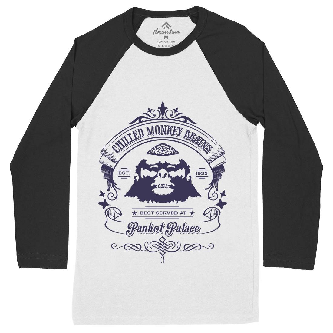 Chilled Monkey Brains Mens Long Sleeve Baseball T-Shirt Food D239